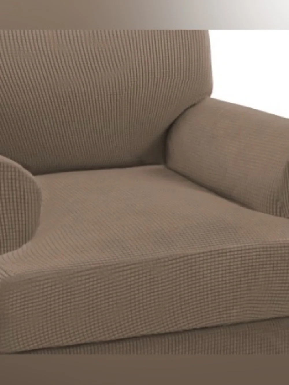 Luxury Armchair Slipcover - MACCHIATO